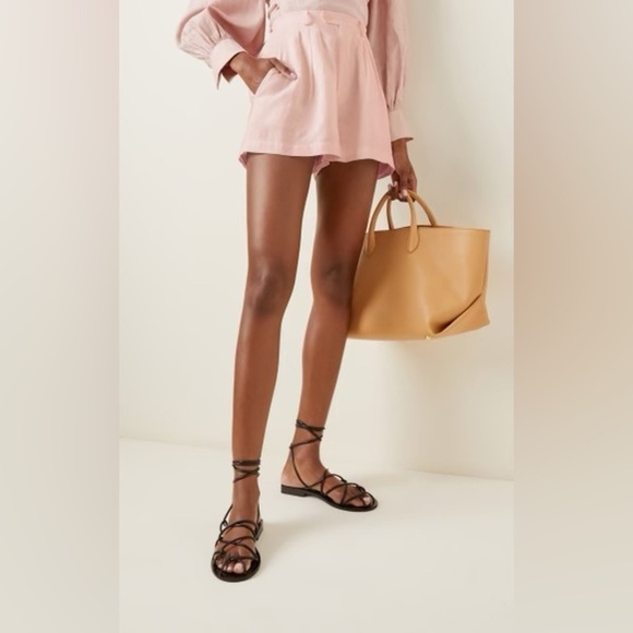 Posse Pierre Pleated 100% Linen Shorts Sz Small - Picture 1 of 9